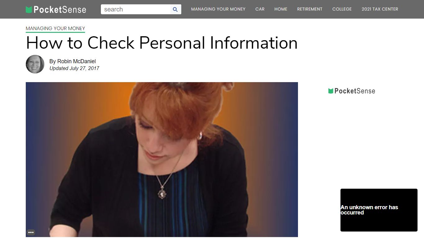 How to Check Personal Information | Pocketsense